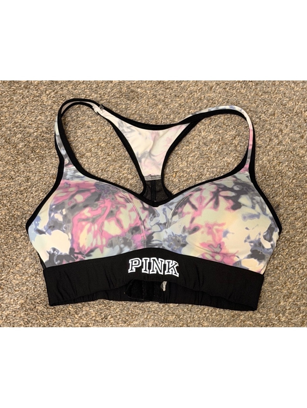 Victoria’s Secret PINK Floral Racerback Sports Bra Approx. XS/S